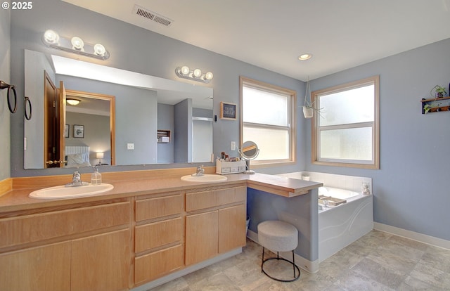 1812 NW 14th St, Battle Ground, WA 98604 - full bath with double vanity and a bath