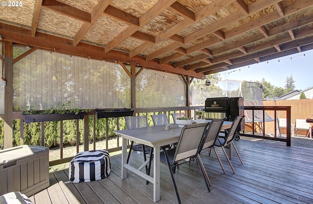 1812 NW 14th St, Battle Ground, WA 98604 - wooden deck featuring outdoor dining area