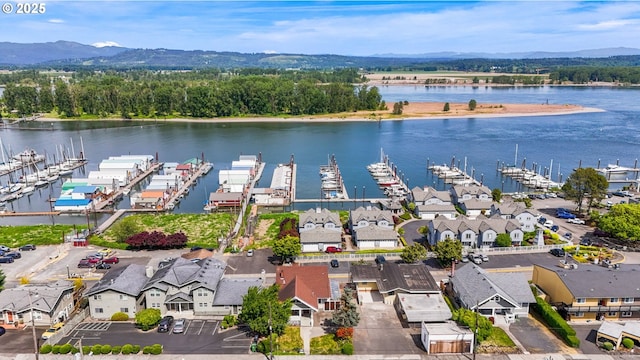 160 S 1st St, Saint Helens, OR 97051 - bird's eye view of a water and mountain view