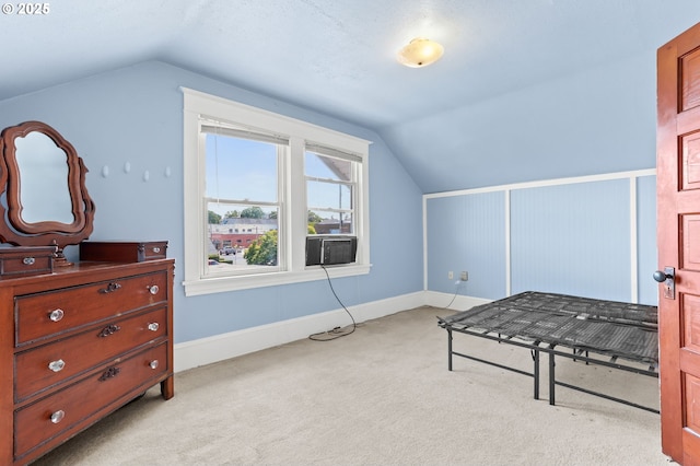 160 S 1st St, Saint Helens, OR 97051 - carpeted bedroom with vaulted ceiling, baseboards, and a closet