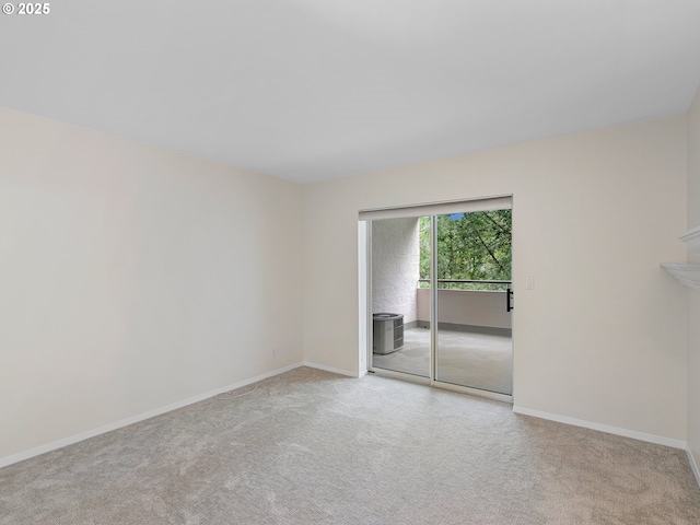 view of carpeted empty room