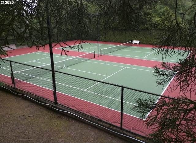 view of sport court