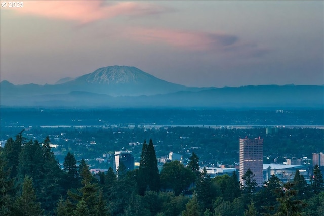3450 SW Sherwood Pl, Portland, OR 97239 - water view featuring a mountainous background