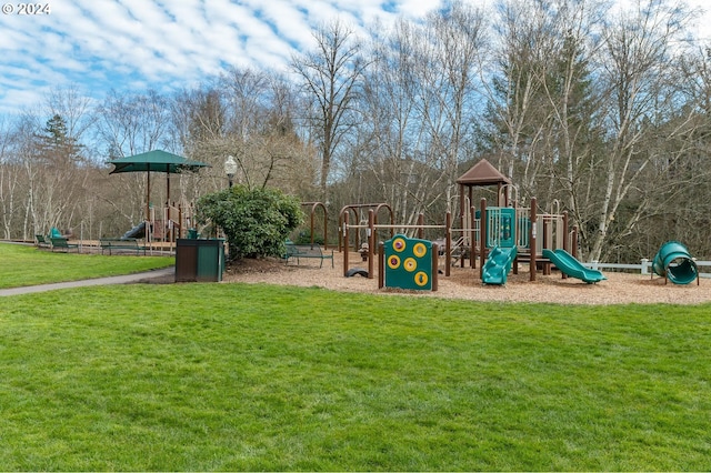 3232 NW Spencer St, Portland, OR 97229 - community jungle gym with a lawn