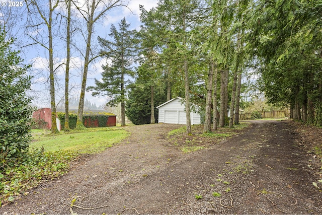 exterior space with driveway