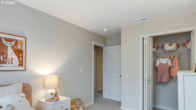 6138 SE 15th St, Gresham, OR 97080 - bedroom with light carpet, baseboards, and a closet
