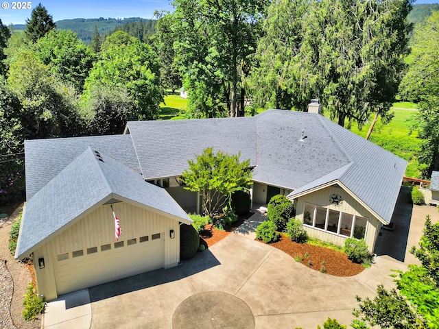 view from above of property
