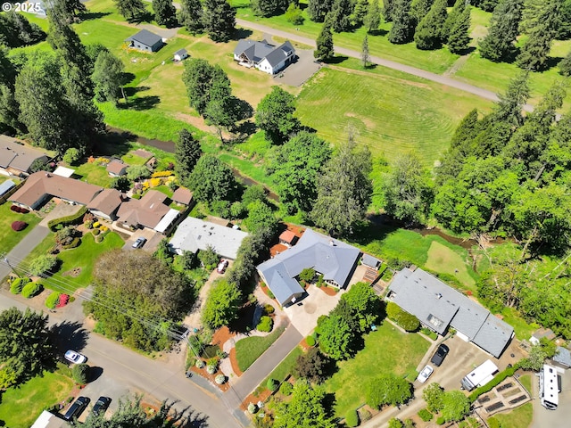 aerial perspective of suburban area