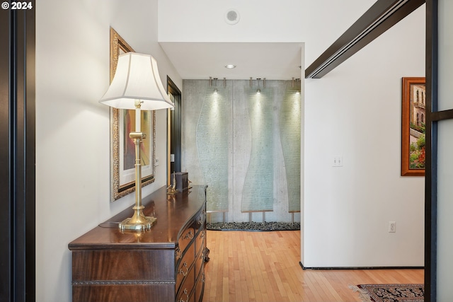 333 NW 9th Ave Unit 1205, Portland, OR 97209 - hallway featuring light wood-type flooring