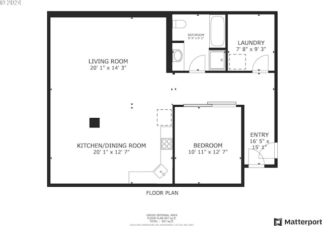 333 NW 9th Ave Unit 1205, Portland, OR 97209 - home floor plan