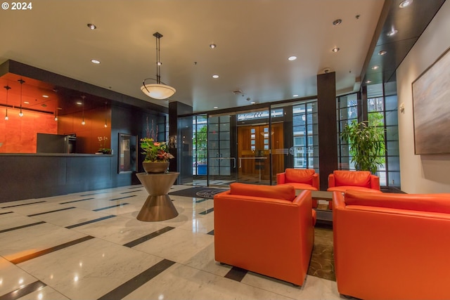 333 NW 9th Ave Unit 1205, Portland, OR 97209 - lobby with recessed lighting