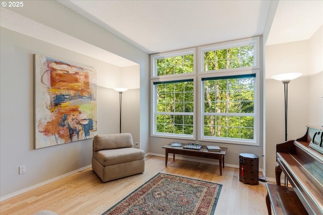 7445 SW Canyon Dr, Portland, OR 97225 - living area featuring wood finished floors and baseboards