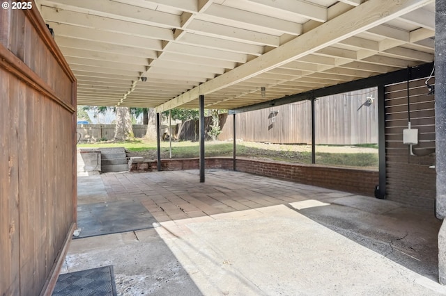 view of patio / terrace featuring a fenced backyard