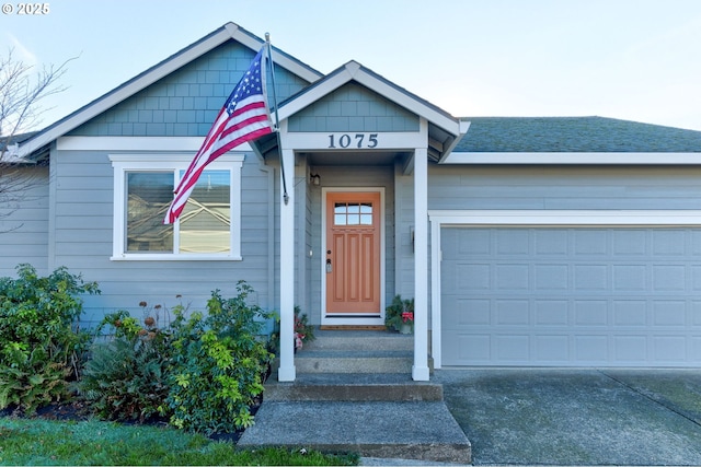 view of front of house featuring a garage