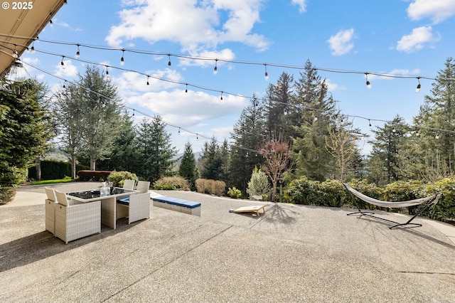 view of patio / terrace featuring outdoor dining area