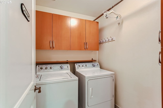 8006 SE Sporri Ln, Milwaukie, OR 97267 - washroom with cabinet space and washing machine and dryer