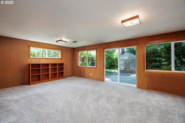 15 SW 95th Ave, Portland, OR 97225 - unfurnished room featuring carpet floors, wood walls, and a textured ceiling