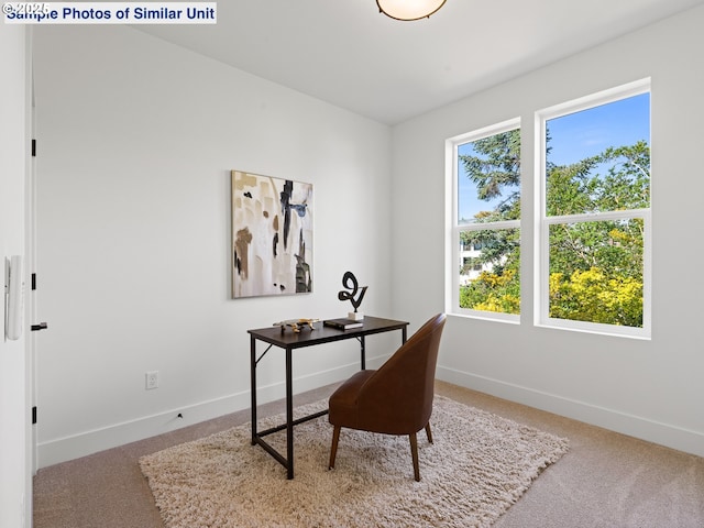 1218 SE Center St Unit 3, Portland, OR 97202 - office with baseboards and carpet