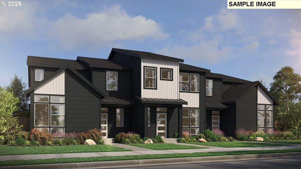 4717 NW Camas Meadows Dr, Camas, WA 98607 - view of front of home with driveway, a balcony, and an attached garage