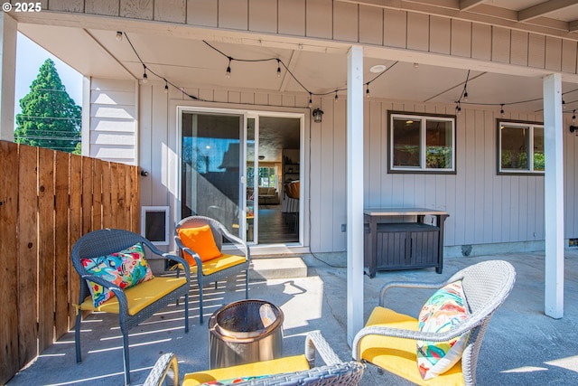 2250 Jeppesen Acres Rd, Eugene, OR 97401 - view of patio featuring an outdoor fire pit