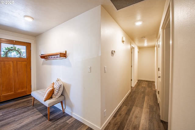 2250 Jeppesen Acres Rd, Eugene, OR 97401 - entrance foyer with dark wood-style floors and baseboards