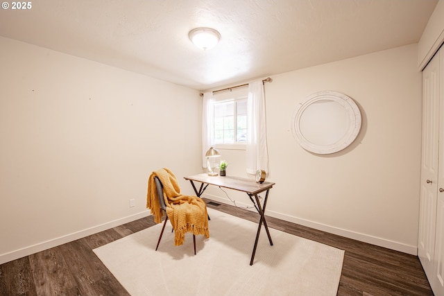 2250 Jeppesen Acres Rd, Eugene, OR 97401 - office area with dark wood-type flooring and baseboards