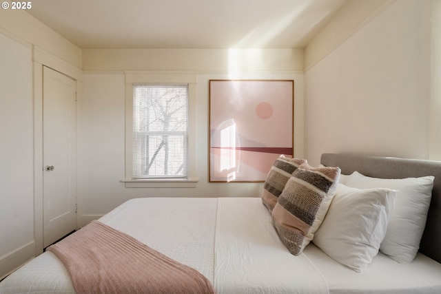 bedroom with a closet