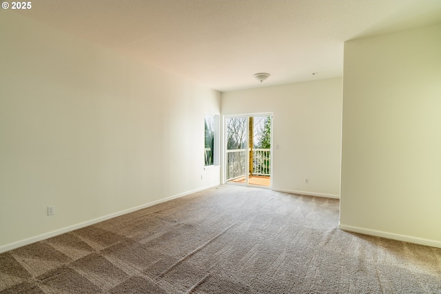 view of carpeted empty room