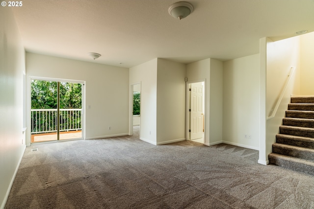 view of carpeted empty room