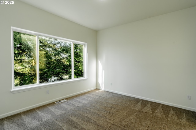 view of carpeted empty room