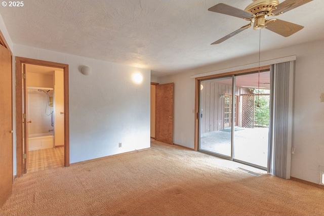 2116 Sally Way, Eugene, OR 97401 - spare room with carpet flooring, a ceiling fan, and a textured ceiling