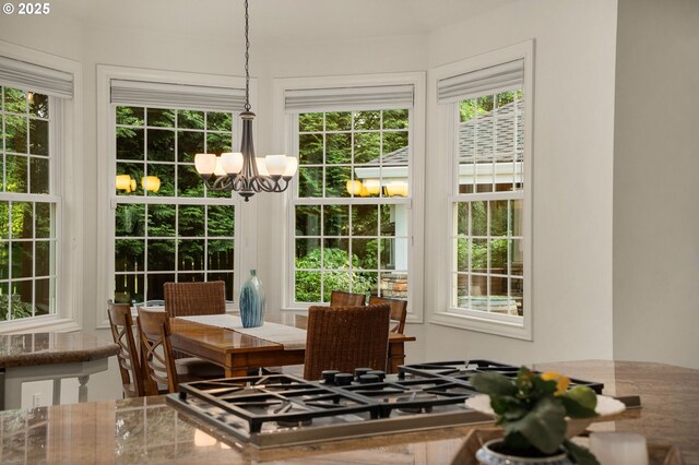4503 NW 147th Ave, Portland, OR 97229 - sunroom featuring a chandelier, healthy amount of natural light, and french doors