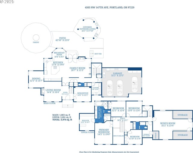 4503 NW 147th Ave, Portland, OR 97229 - property floor plan