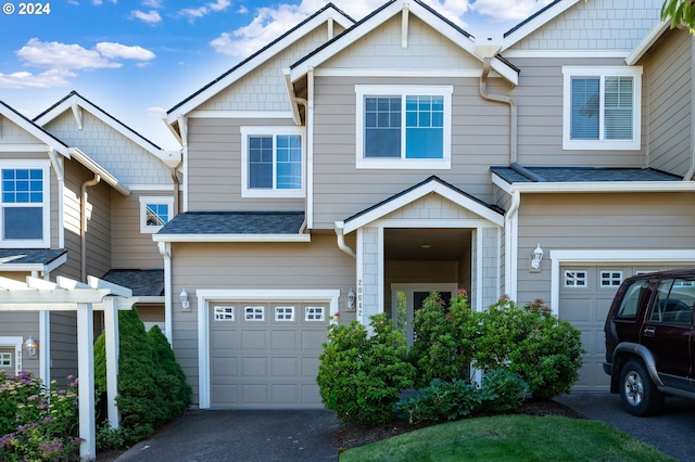 craftsman-style home featuring a garage