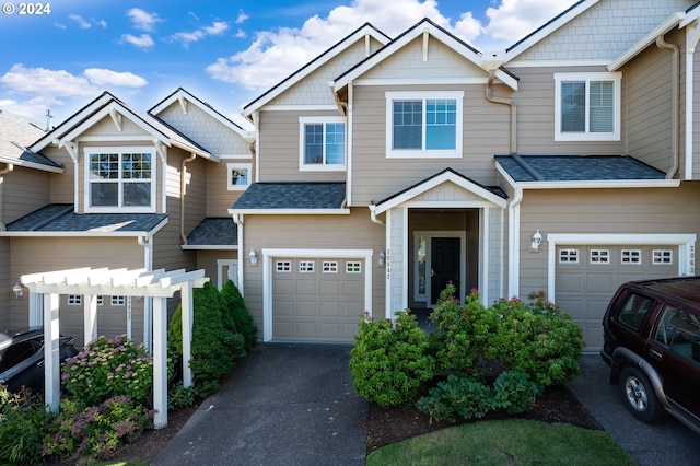 view of front of home featuring a garage