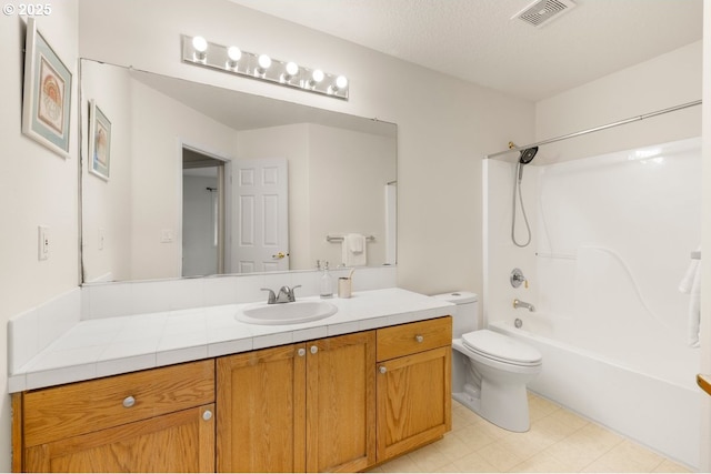 3816 NW Tustin Ranch Dr, Portland, OR 97229 - bathroom featuring toilet, vanity, and shower / bathtub combination