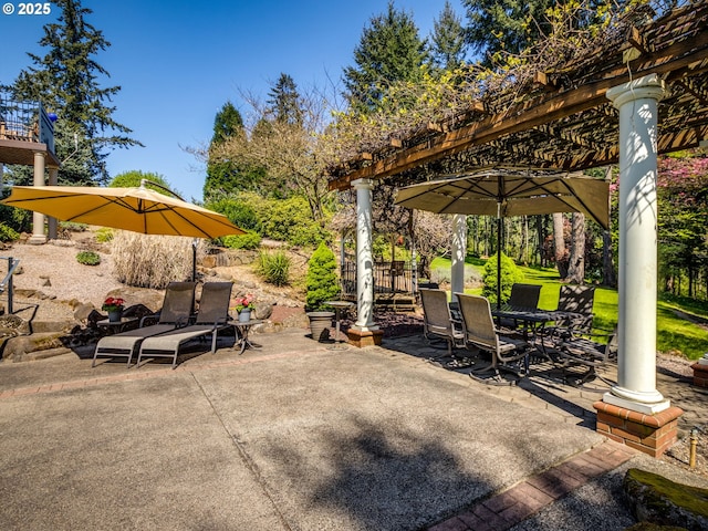 12720 S Carus Rd, Oregon City, OR 97045 - view of patio featuring outdoor dining area
