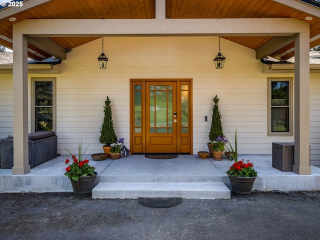 12720 S Carus Rd, Oregon City, OR 97045 - view of exterior entry with a porch