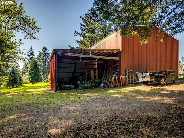 12720 S Carus Rd, Oregon City, OR 97045 - view of pole building featuring a carport