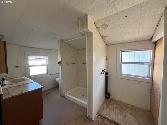 2909 College St, Baker City, OR 97814 - bathroom featuring vanity and a stall shower