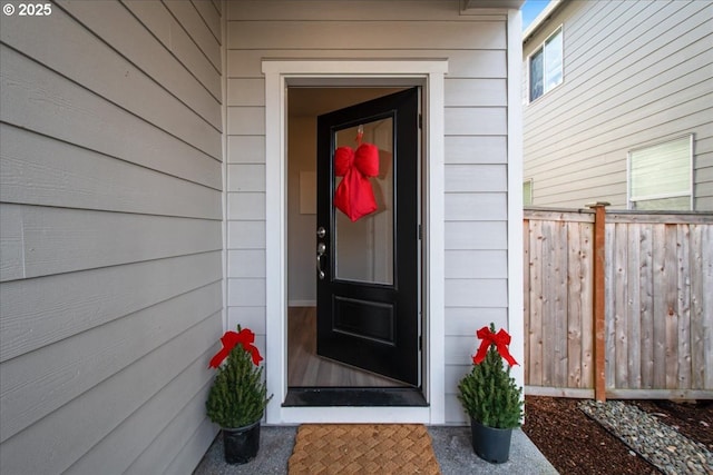 view of property entrance