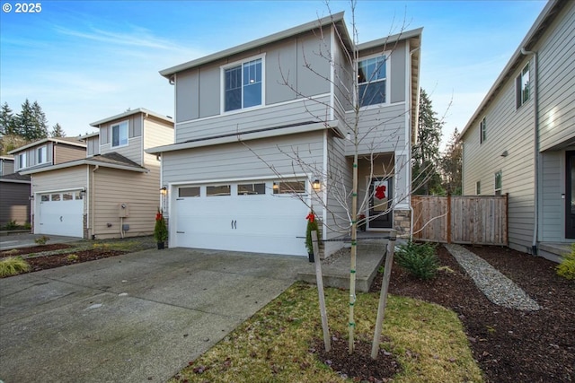 view of front of house featuring a garage