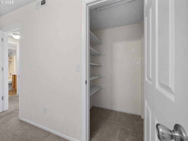 closet featuring visible vents