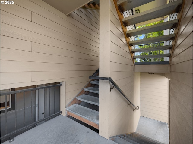 view of staircase