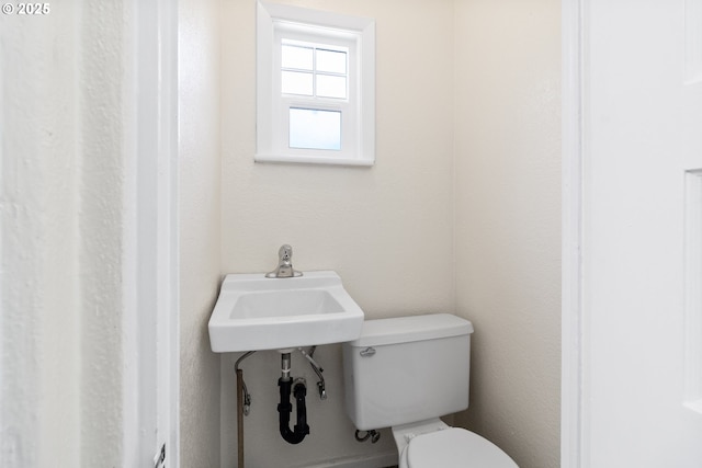 bathroom featuring toilet and a sink