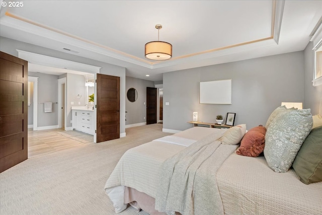 4015 NE 38th Ave, Portland, OR 97212 - bedroom with a raised ceiling and light colored carpet