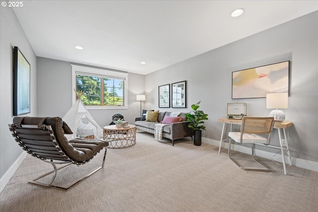 4015 NE 38th Ave, Portland, OR 97212 - living area with carpet and recessed lighting