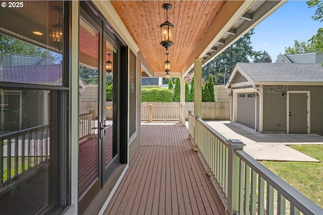 4015 NE 38th Ave, Portland, OR 97212 - wooden porch with a garage and an outbuilding