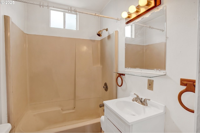 8935 SE Stanley Pl, Portland, OR 97206 - full bathroom featuring vanity and washtub / shower combination