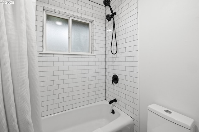 14370 SW Wilson Dr, Beaverton, OR 97008 - bathroom with shower / bath combo with shower curtain and toilet